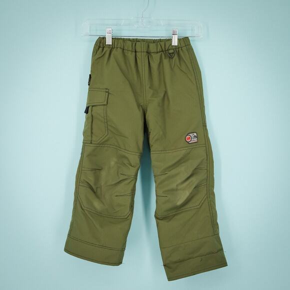 Obermeyer Size 5 Olive Army Green I Grow Pull On Drawstring Winter Snow Pants - Picture 1 of 9
